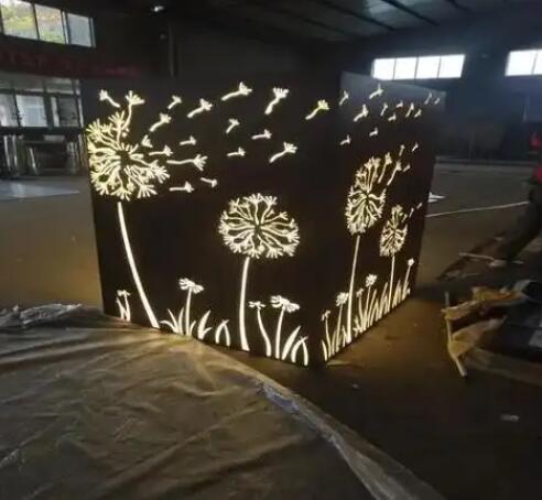 明溪耐候钢灯箱